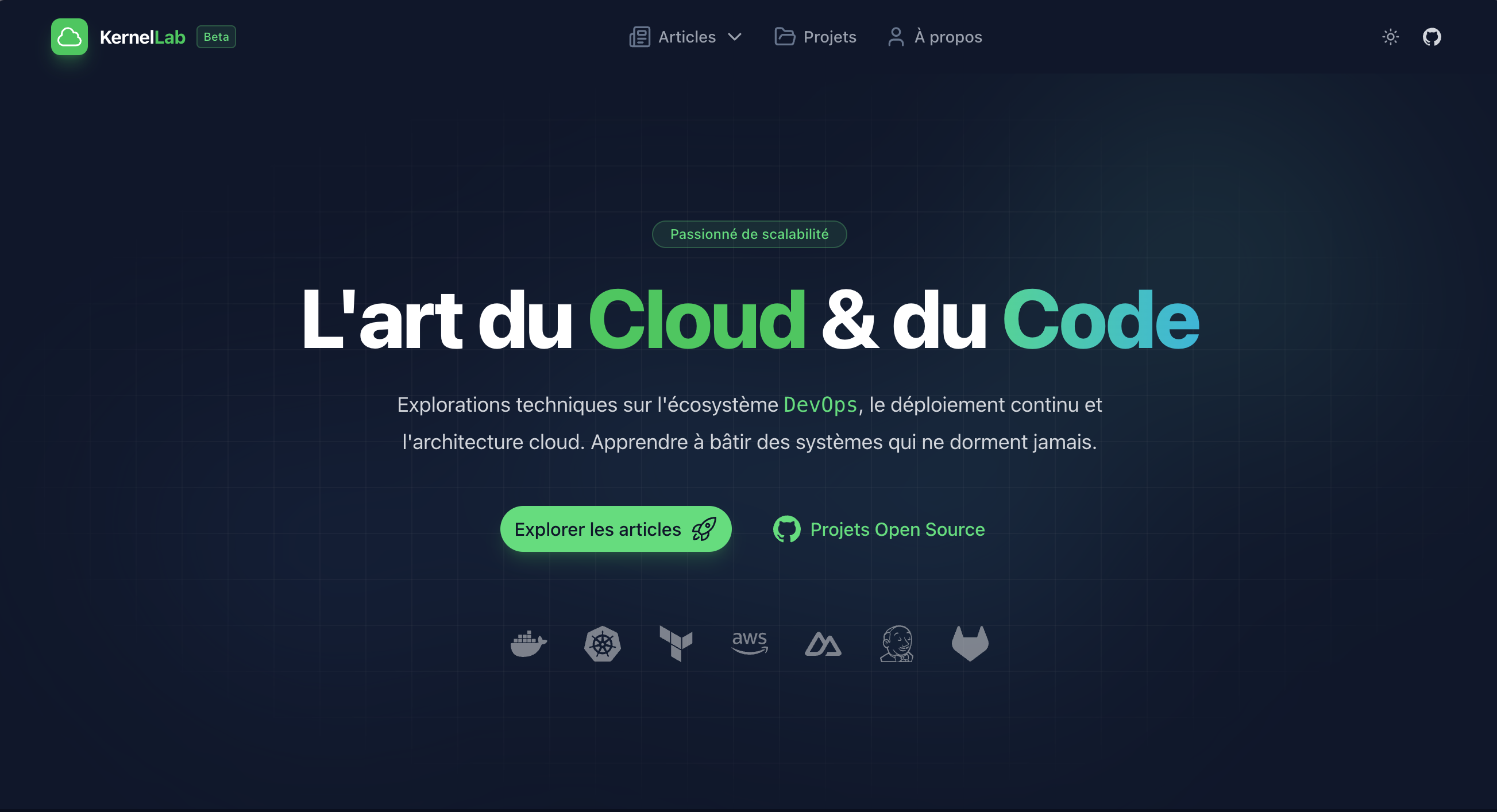 KernelLab - Portfolio / Blog